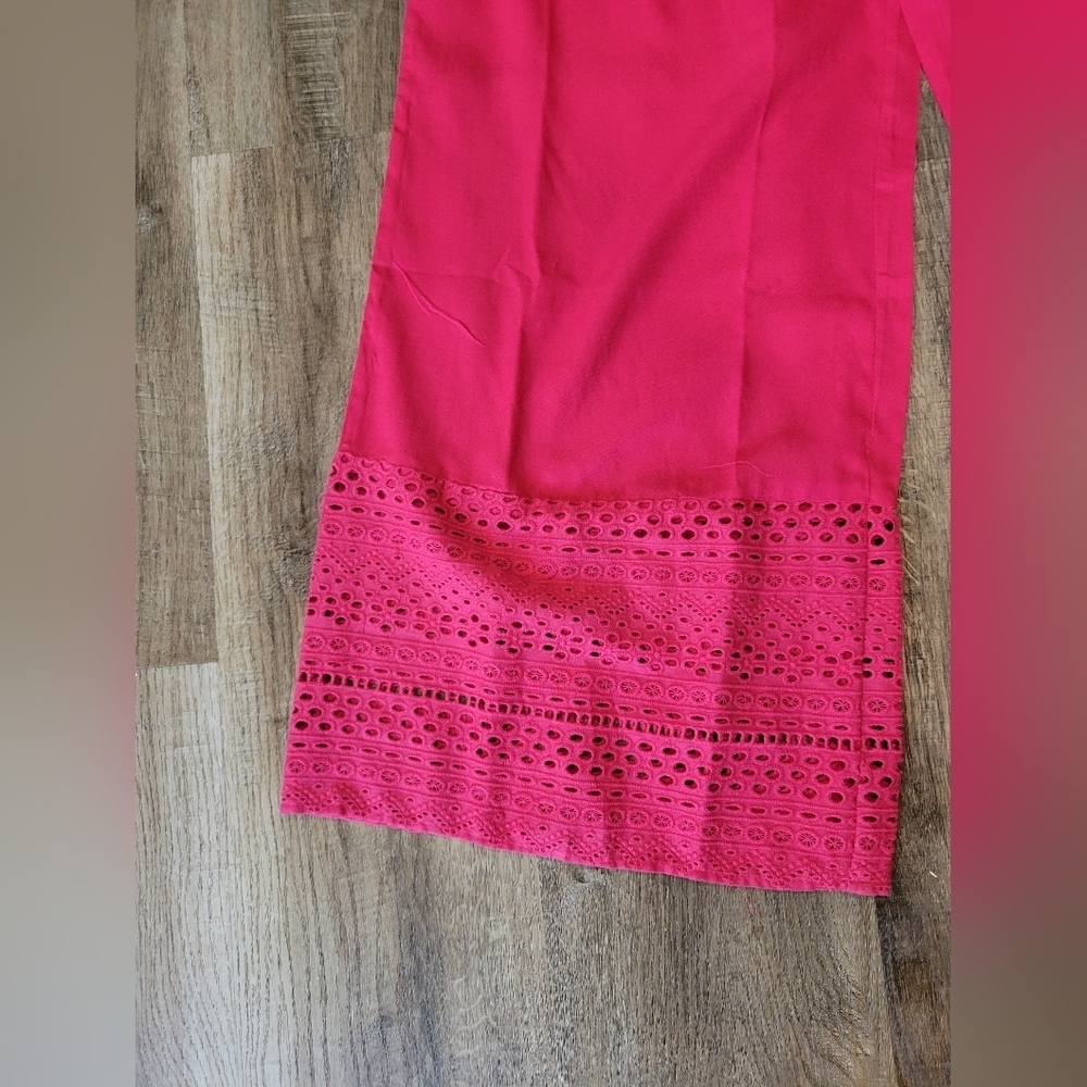 Elegant Pink Women's Pantsuit - Picture 3 of 11